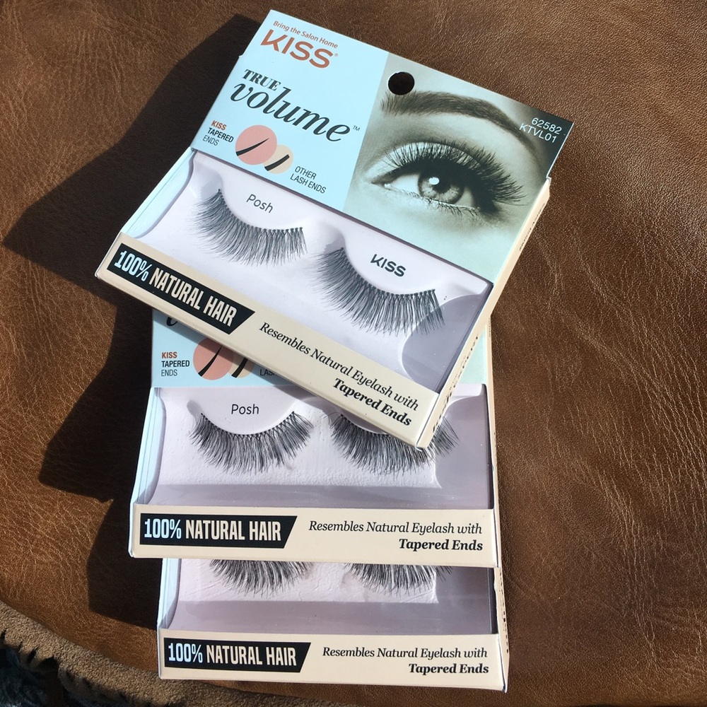 Pack of 3 pairs of  lashes by KISS-posh